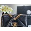 Chanel 19 Small Flap Bag AS1160 Shiny Crumpled Calfskin Black 2020