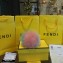 Fendi Fur Pom-pom Bag Charm Tricolor