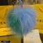 Fendi Fur Pom-pom Bag Charm Tricolor