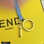 Fendi Fur Pom-pom Bag Charm Tricolor