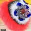Fendi Fur Flowery Bag Bug Charm