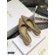 Dior J'Adior All Over Rhinestone Slingback Ballet Flats Gold 2020