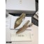 Dior J'Adior All Over Rhinestone Slingback Ballet Flats Gold 2020