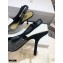 Dior Heel 9.5cm J'Adior All Over Rhinestone Slingback Pumps Black 2020