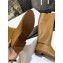 Dior Calfskin Empreinte High Boots Brown 2020