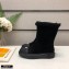 Louis Vuitton Shearling Ankle Boots Black 2020