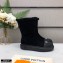 Louis Vuitton Shearling Ankle Boots Black 2020