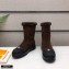 Louis Vuitton Shearling Ankle Boots Coffee 2020