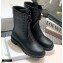 Dior Calfskin Ankle Boots with Front Zip Black 2020