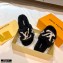Louis Vuitton Shearling Flat Mules Black 2020