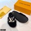Louis Vuitton Shearling Flat Mules Black 2020