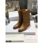 Dior Calfskin Empreinte Ankle Boots Brown 2020