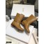 Dior Calfskin Empreinte Ankle Boots Brown 2020