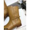 Dior Calfskin Empreinte Ankle Boots Brown 2020