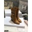 Dior Heel 7cm Calfskin Empreinte Ankle Boots Brown 2020