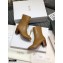 Dior Heel 7cm Calfskin Ankle Boots Brown with Front Zip 2020