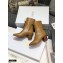 Dior Heel 7cm Calfskin Ankle Boots Brown with Front Zip 2020