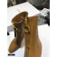 Dior Heel 7cm Calfskin Ankle Boots Brown with Front Zip 2020