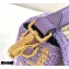 Fendi Raffia FF Medium Baguette Bag Lilac 2020