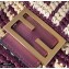 Fendi Raffia FF Medium Baguette Bag Burgundy 2020