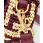 Fendi Raffia FF Medium Baguette Bag Burgundy 2020