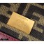 Fendi Raffia FF Medium Baguette Bag Burgundy 2020