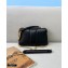 Fendi Nappa Leather Mini Baguette Chain Bag Black 2020