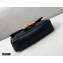 Fendi Nappa Leather Mini Baguette Chain Bag Black 2020