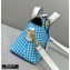 Fendi Check-print By The Way Mini Boston Bag Blue 2020