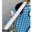 Fendi Check-print By The Way Mini Boston Bag Blue 2020
