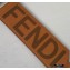 Fendi Leather Long Shoulder Strap You Check Ribbon Brown 2020