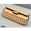 Fendi Check-print Leather Nano Baguette Bag Charm Beige 2020