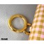 Fendi Check-print Leather Nano Baguette Bag Charm Beige 2020
