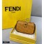 Fendi Check-print Leather Nano Baguette Bag Charm Brown 2020