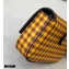 Fendi Check-print Leather Nano Baguette Bag Charm Brown 2020