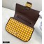 Fendi Check-print Leather Nano Baguette Bag Charm Brown 2020