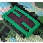 Fendi Fabric FF Medium Baguette Bag Fringe Green 2020