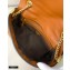 Fendi Nappa Leather Medium Baguette Chain Bag Brown 2020