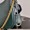 Prada Re-Edition 2005 Saffiano Leather Shoulder Hobo Bag 1BH204 Dark Green/Gold 2020