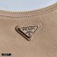 Prada Re-Edition 2005 Saffiano Leather Shoulder Hobo Bag 1BH204 Beige/Gold 2020