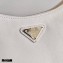Prada Re-Edition 2005 Saffiano Leather Shoulder Hobo Bag 1BH204 White/Gold 2020