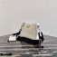 Prada Saffiano Leather Cross-Body Bag 2VH113 White with Strap 2020