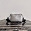 Prada Saffiano Leather Cross-Body Bag 2VH113 Metallic Silver with Strap 2020