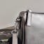 Prada Saffiano Leather Cross-Body Bag 2VH113 Metallic Silver with Strap 2020