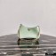 Prada Cleo Brushed Leather Shoulder Bag 1BC148 with Chain Aqua Green 2020