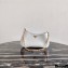 Prada Cleo Brushed Leather Shoulder Bag 1BC148 with Chain White 2020