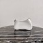 Prada Cleo Brushed Leather Shoulder Bag 1BC148 with Chain White 2020