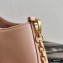 Prada Cleo Brushed Leather Shoulder Bag 1BC148 with Chain Orchid Pink 2020