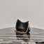 Prada Cleo Brushed Leather Shoulder Bag 1BC148 with Chain Black 2020