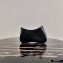 Prada Cleo Brushed Leather Shoulder Bag 1BC148 with Chain Black 2020